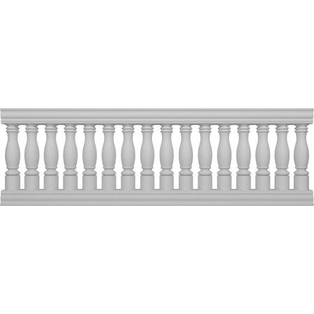 Ekena Millwork Fiberthane Embassy Balustrade Railing Kit, Style K (7" On-Center Spacing to Pass 4" Sphere Code) BALK37X108EMK